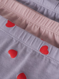NAME IT 3-Pak Tights Lavender Hearts